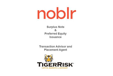 Noblr Surplus Note and Preferred Equity Issuance