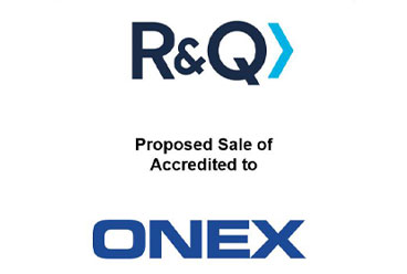 Proposed Sale of Accredited to Onex for $465 million